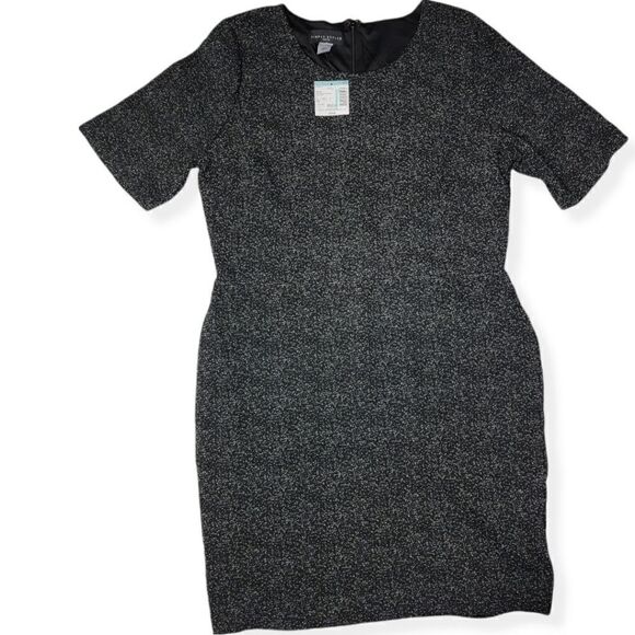Simply Styled Jacquared Boy Con Dress Large Petite NWT - Picture 1 of 2
